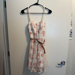 Lily Rose White Wrap Sundress Sleeveless Midi